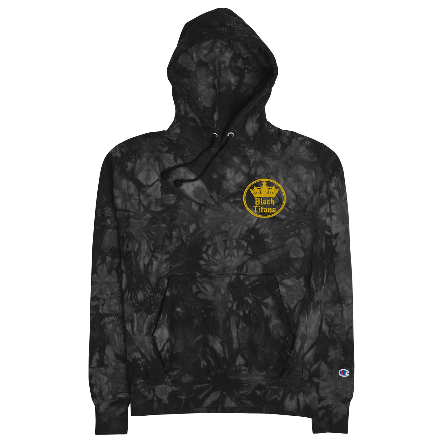 Black Titans Tie Dye Hoodie (Champions Edition)